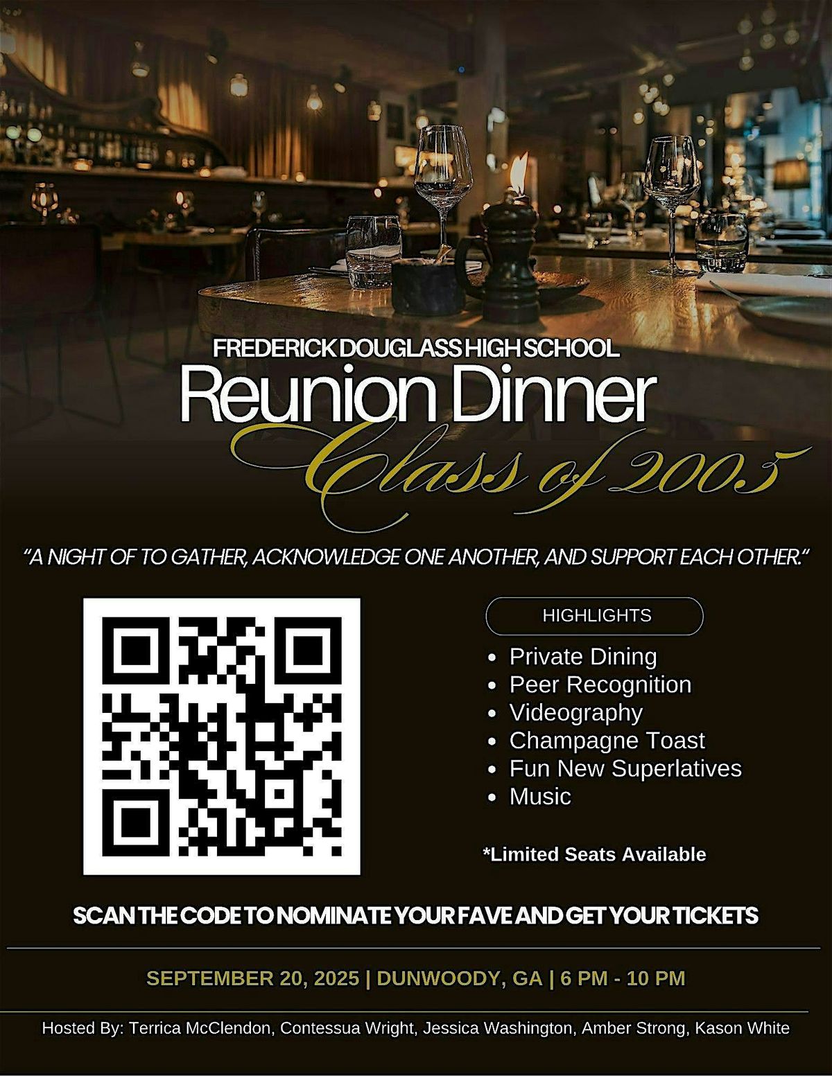 Frederick Douglass High School, Class of 2005 Reunion Dinner