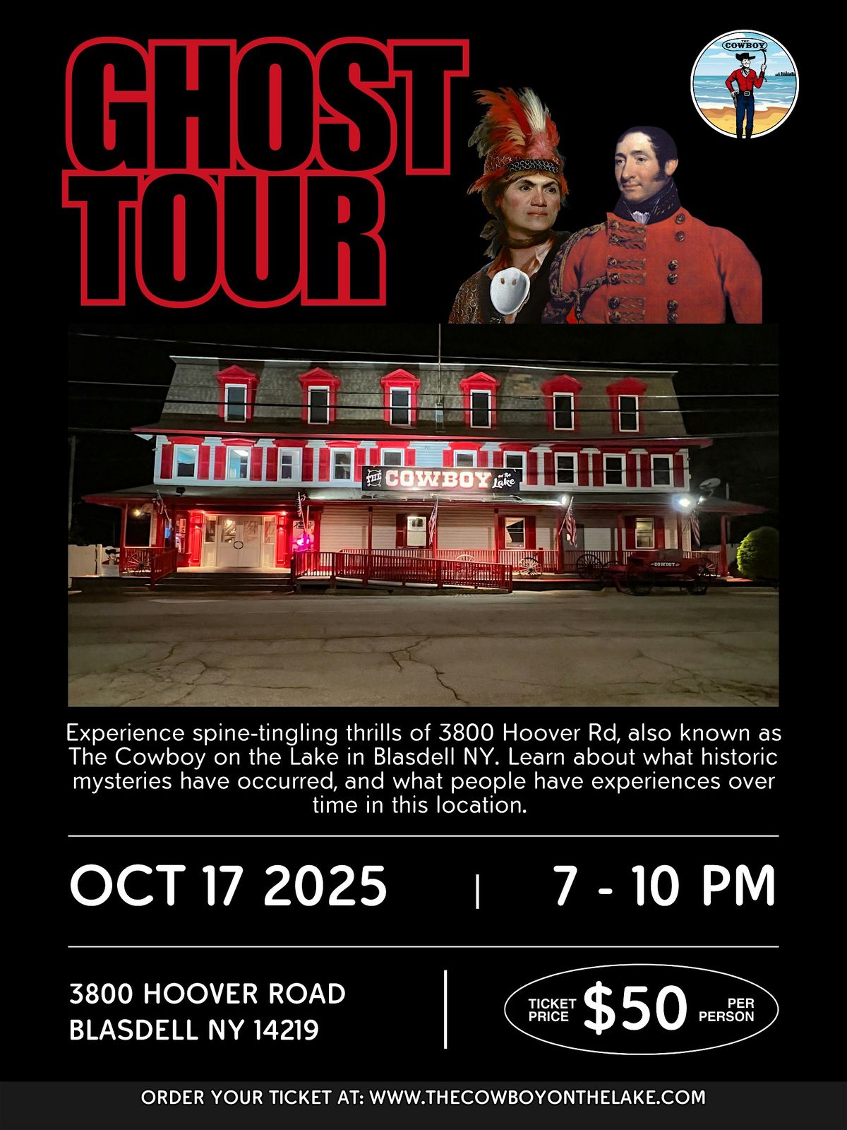 Ghost Tour at the Cowboy on the Lake