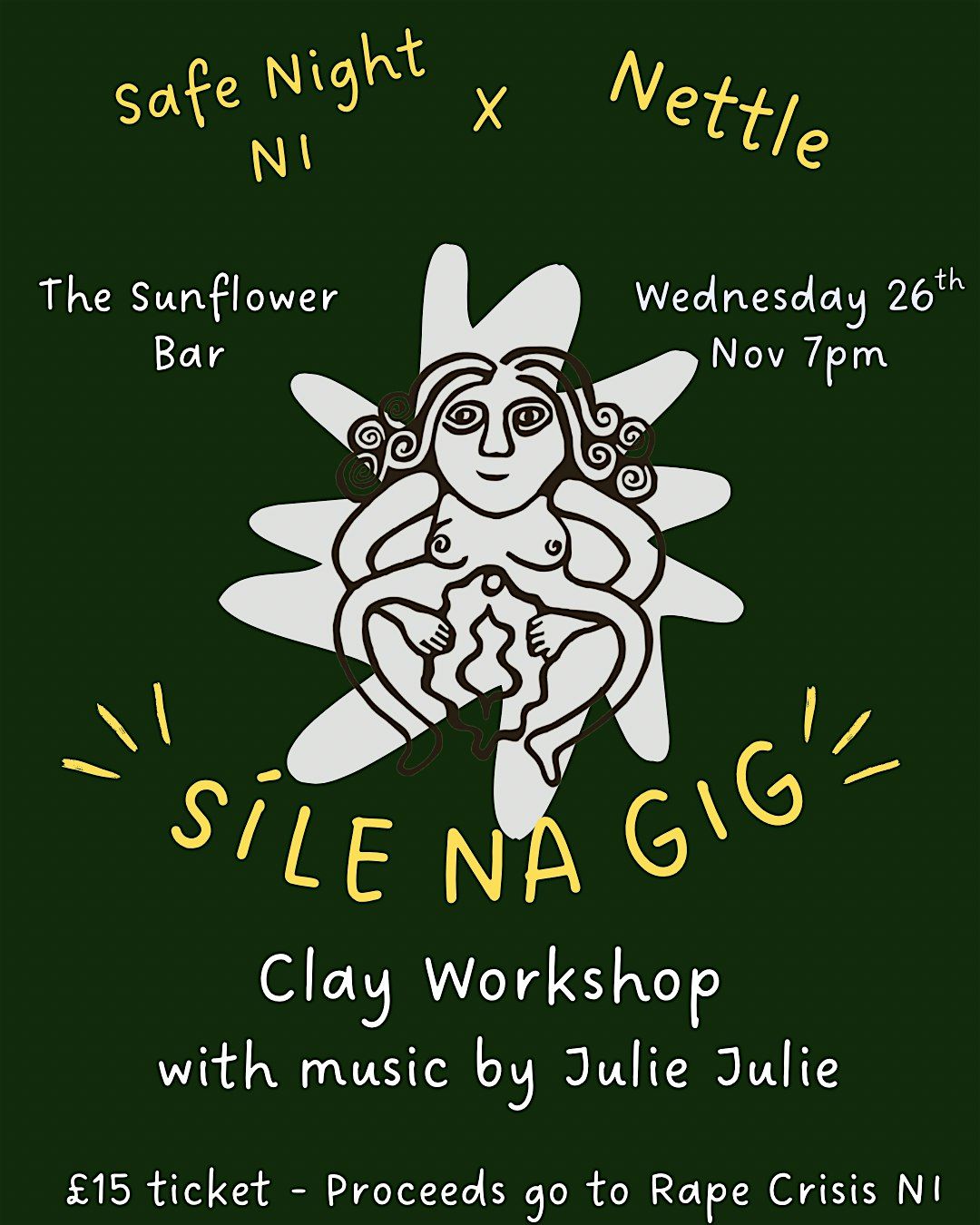 Safe Night x Nettle present \u201cS\u00edle Na Gig\u201d Clay Workshop