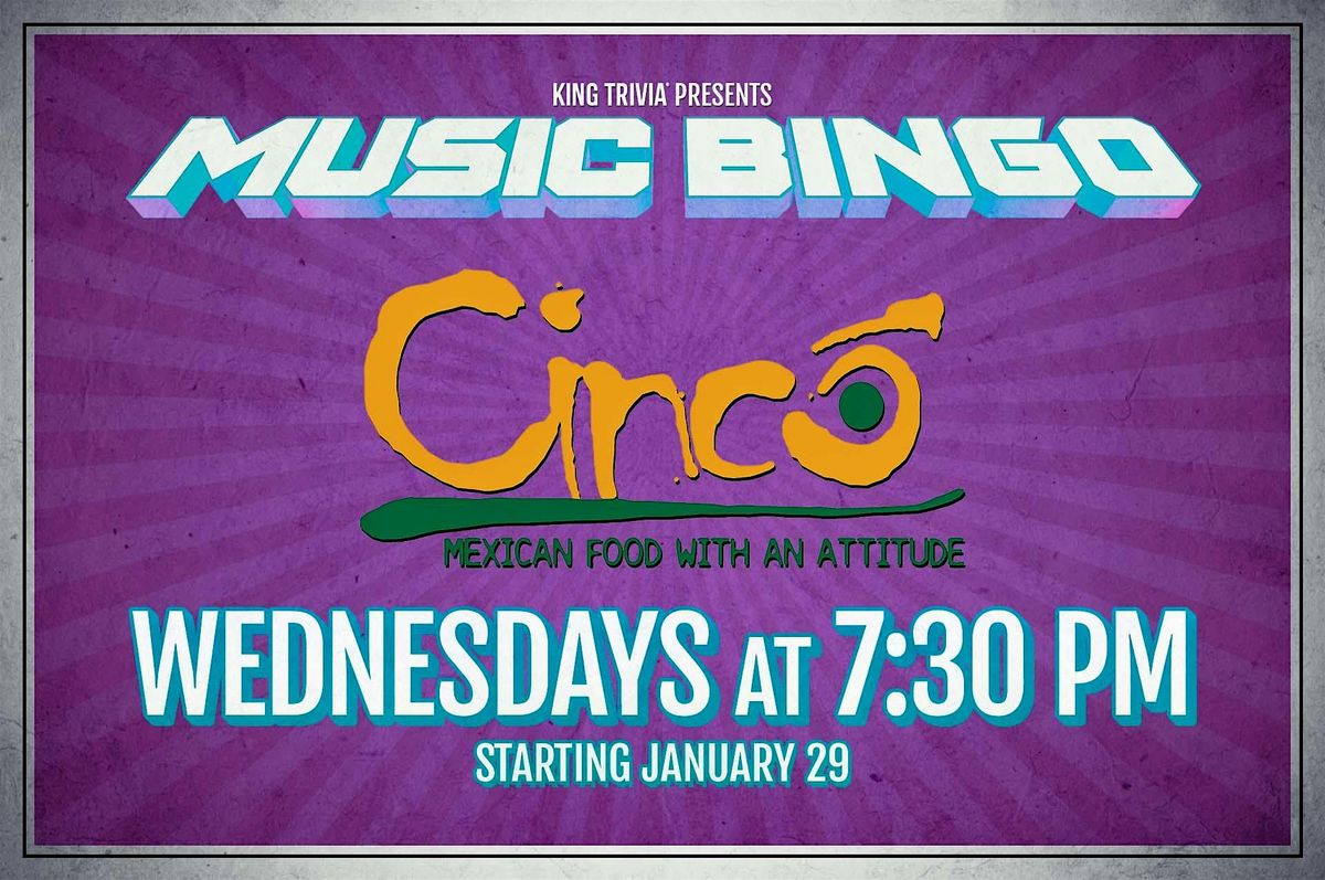 Music Bingo at Cinco Restaurant (Cumming)