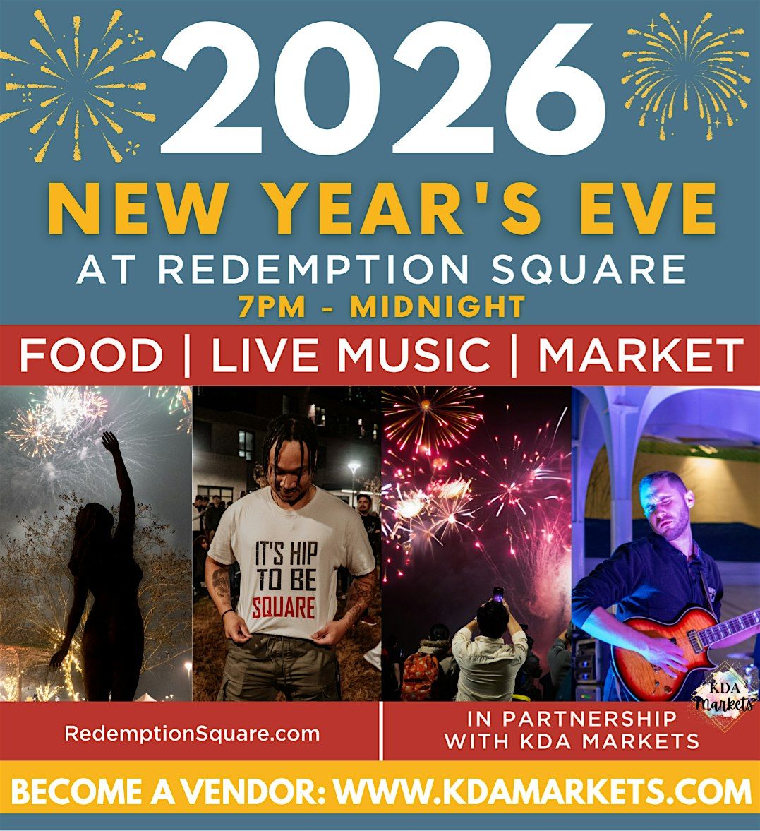 2026 NEW YEAR'S EVE CELEBRATION AT REDEMPTION SQUARE