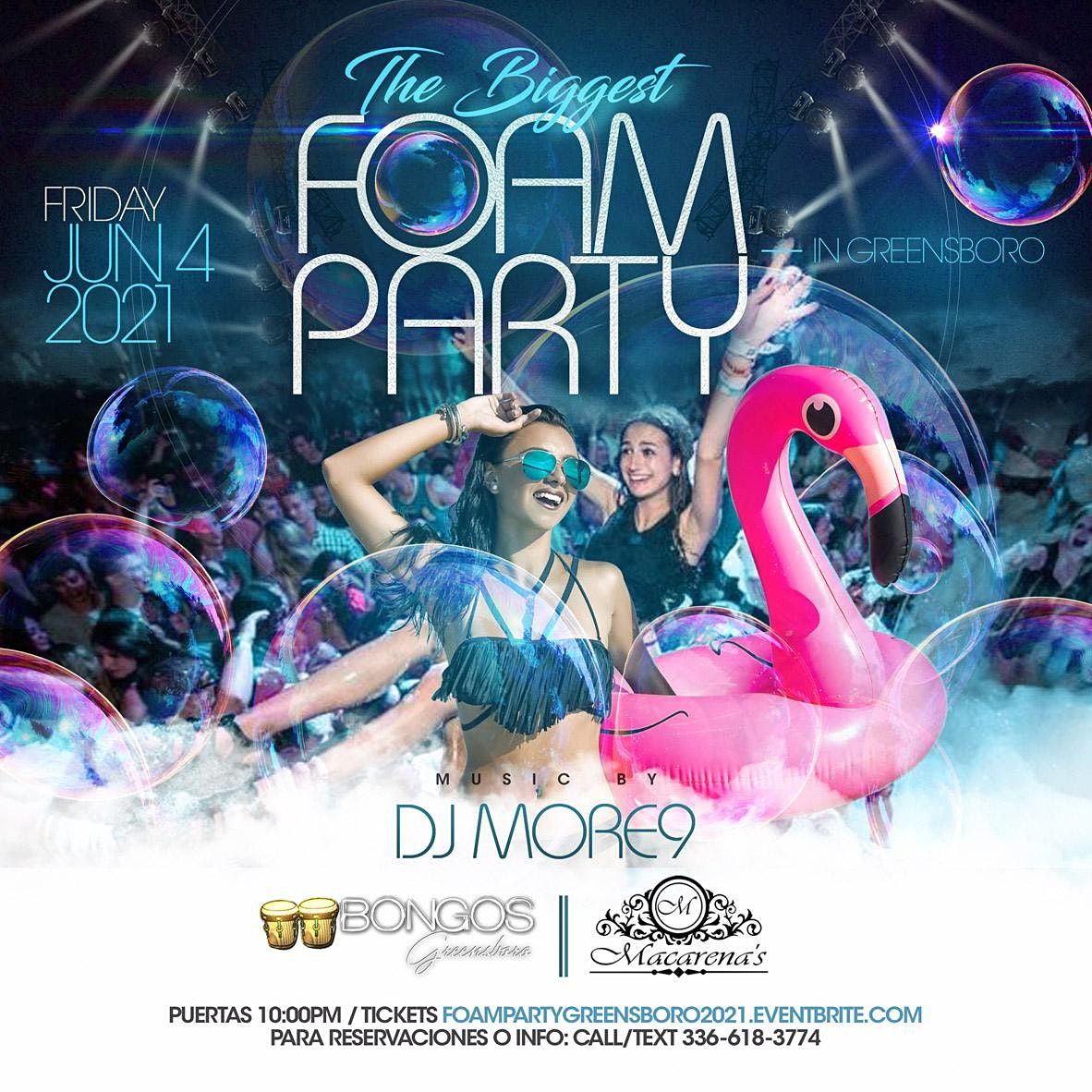 Foam Party 2021 - Greensboro NC with DJ More9
