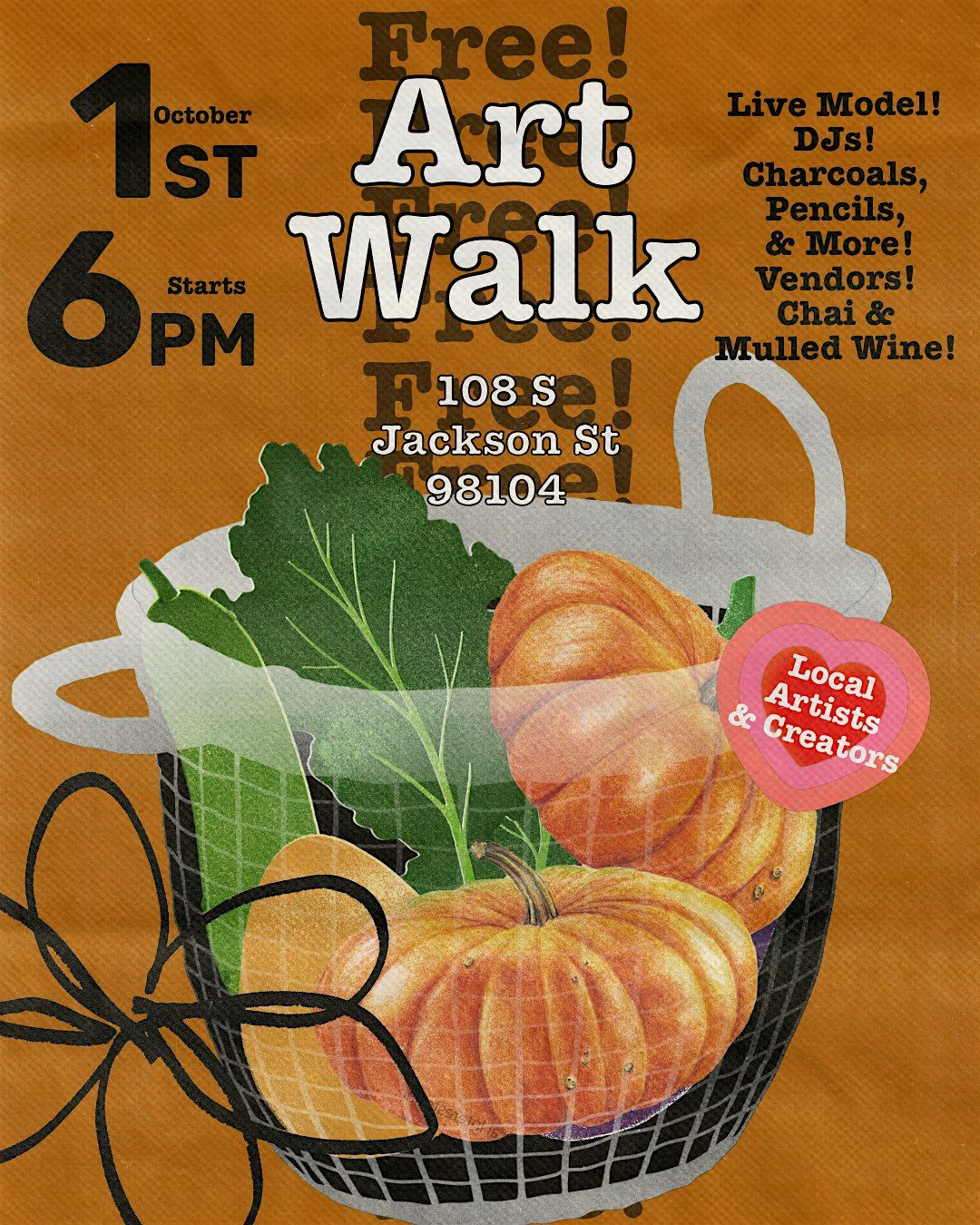ART WALK! OPEN FIGURE CLASS & MARKET!