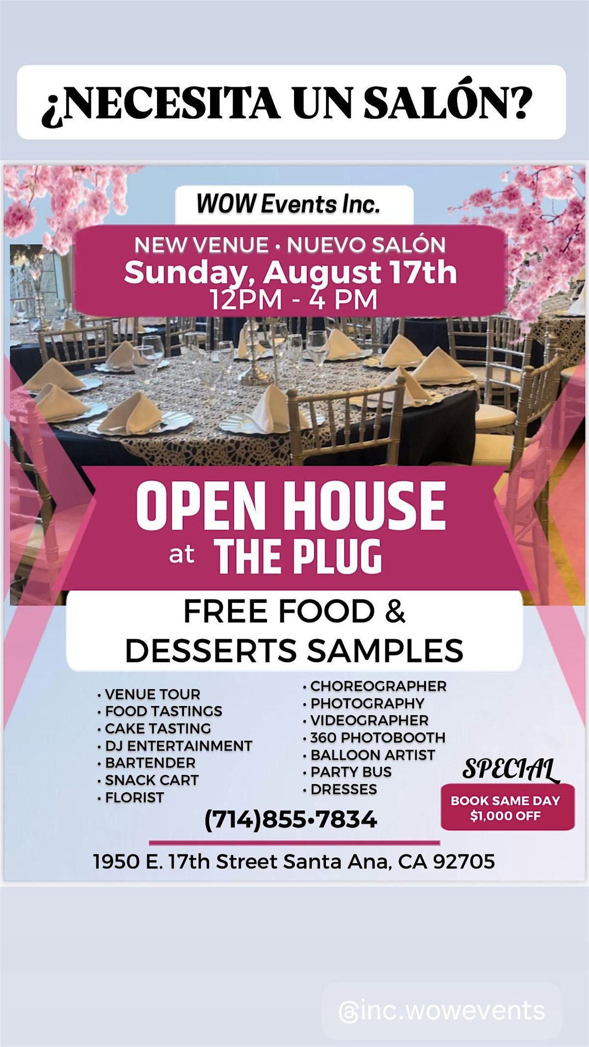 SAL\u00d3N \u2022 VENUE OPEN HOUSE