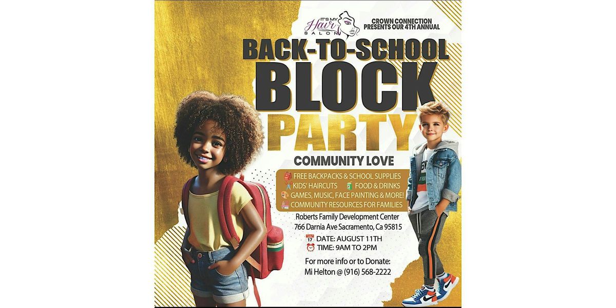 Back-To-School Block Party Community Love