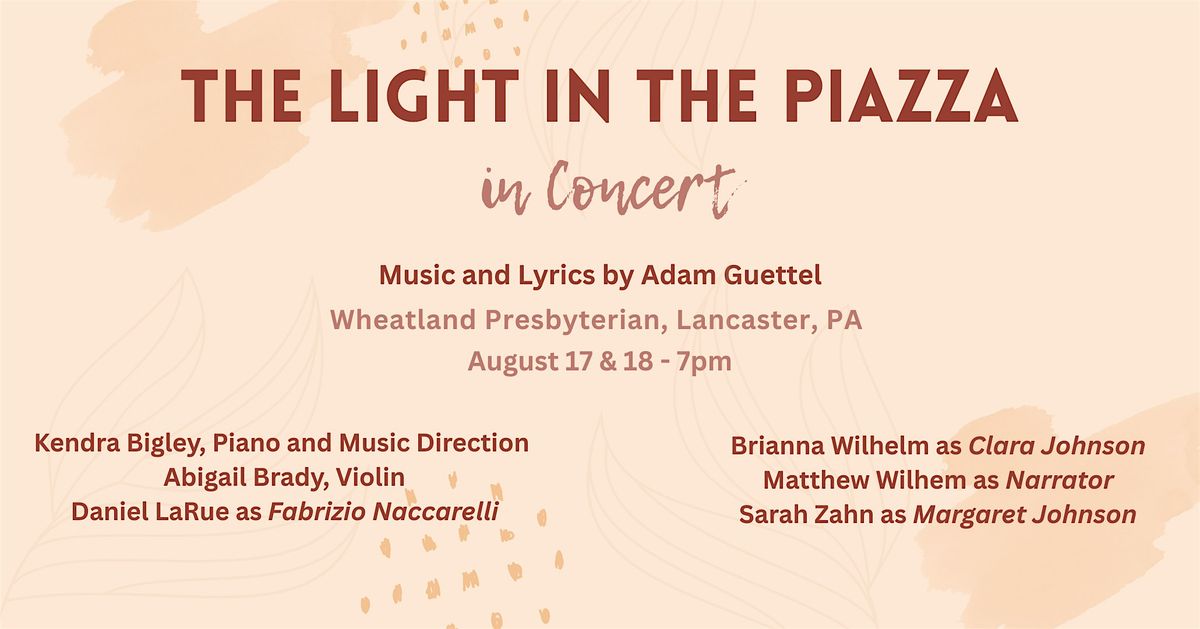 The Light in the Piazza in Concert