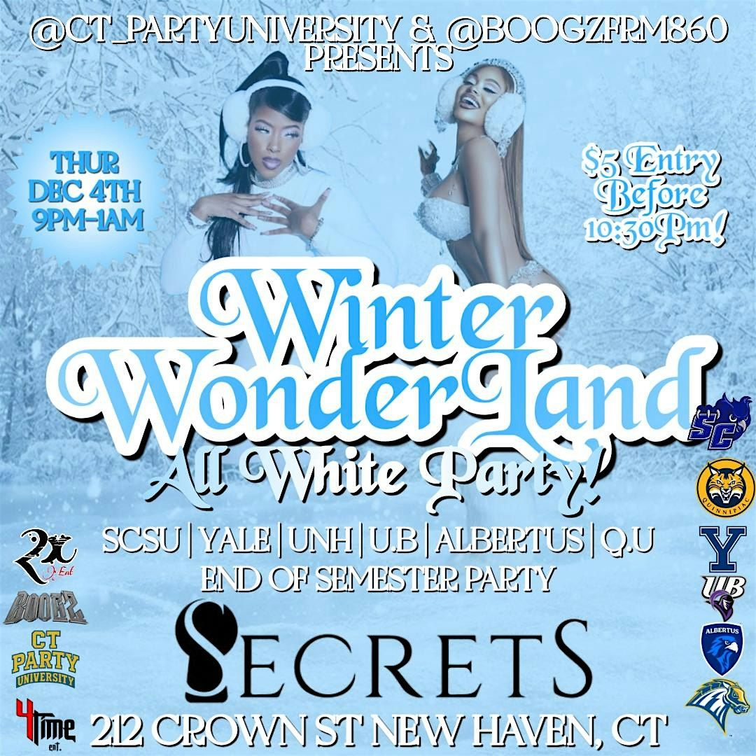 WINTER WONDERLAND (ALL WHITE PARTY)NEW HAVEN