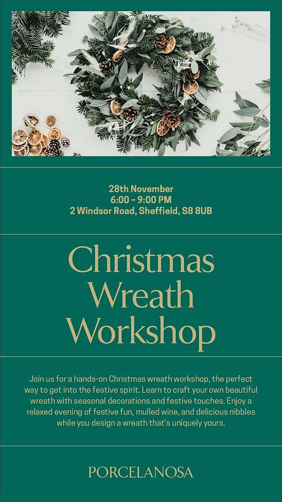 CHRISTMAS WREATH WORKSHOP
