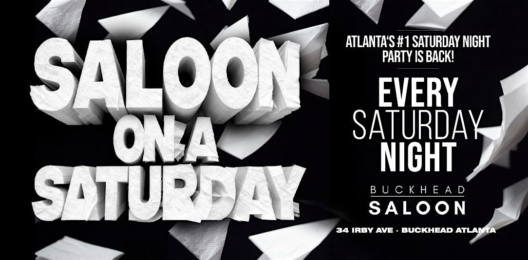 THE BIGGEST NAPKIN WAR PARTY | AT BUCKHEAD SALOON | NOV 1ST |