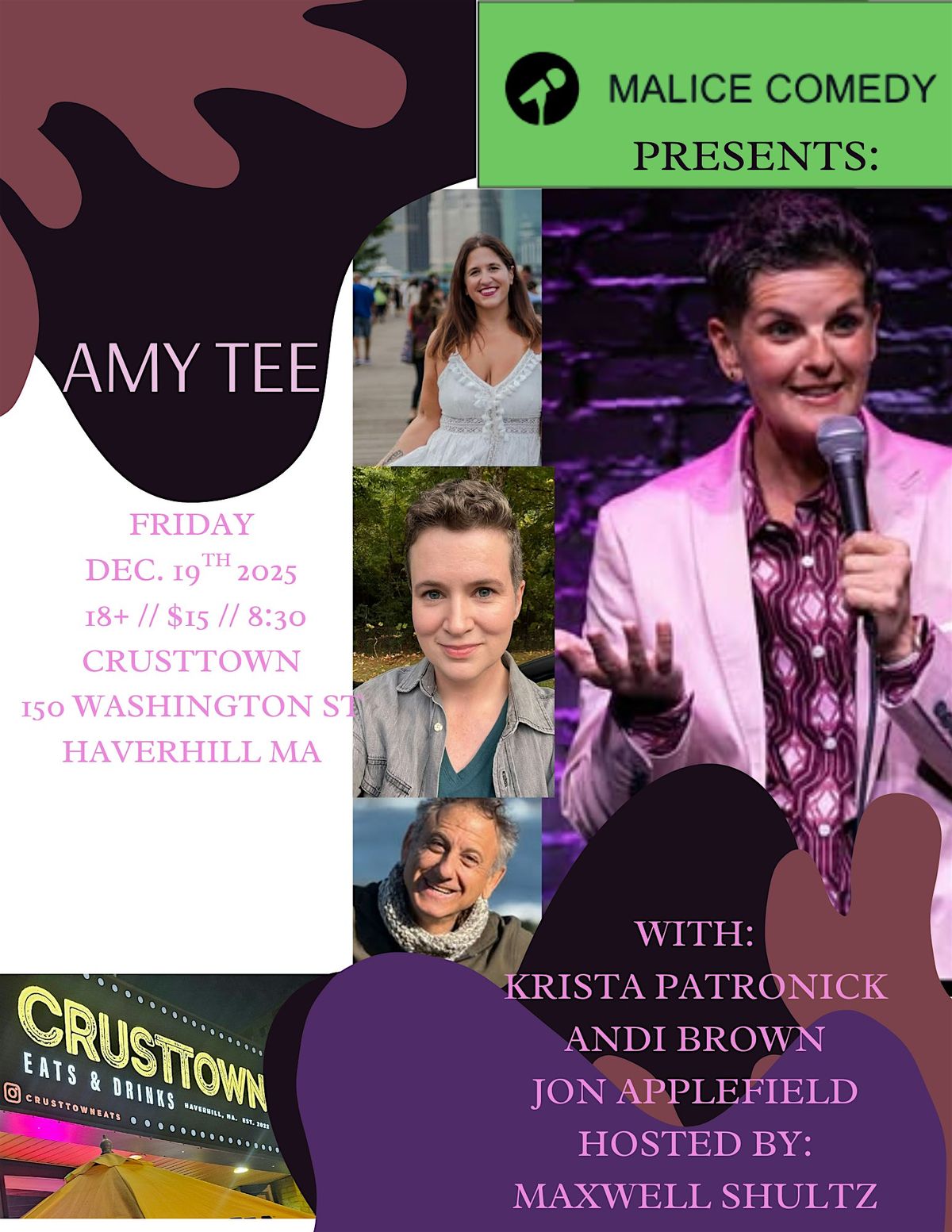 AMY TEE Live Comedy at Crusttown