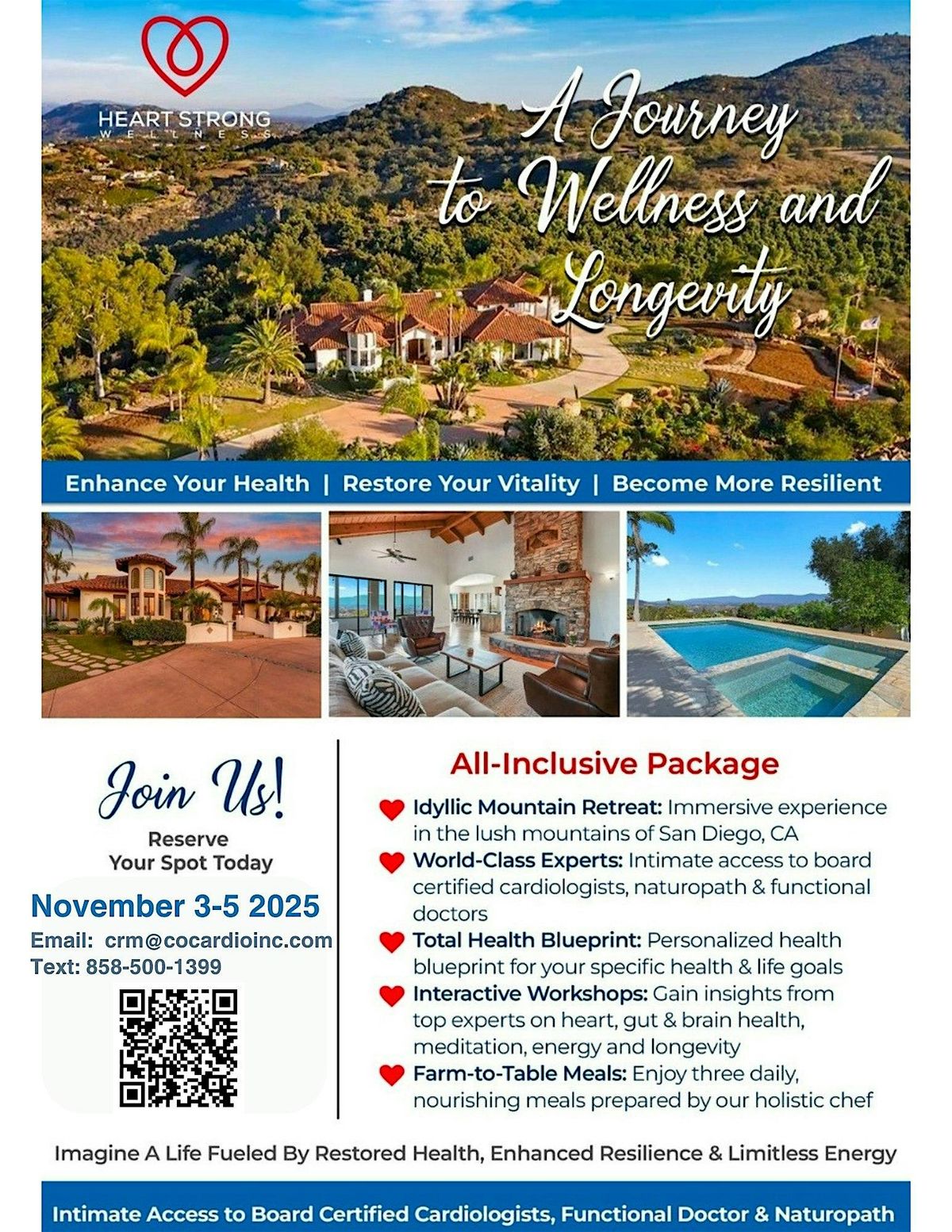 Heart Strong Wellness Retreat - Longevity Begins In The Heart