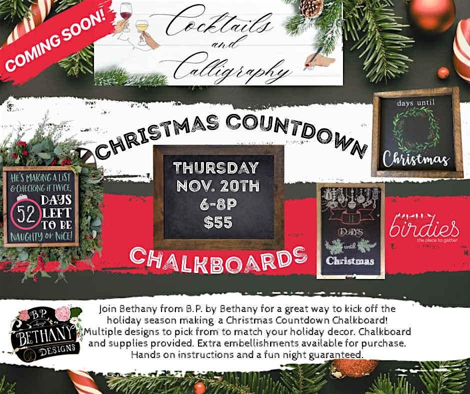 Cocktails and Calligraphy!