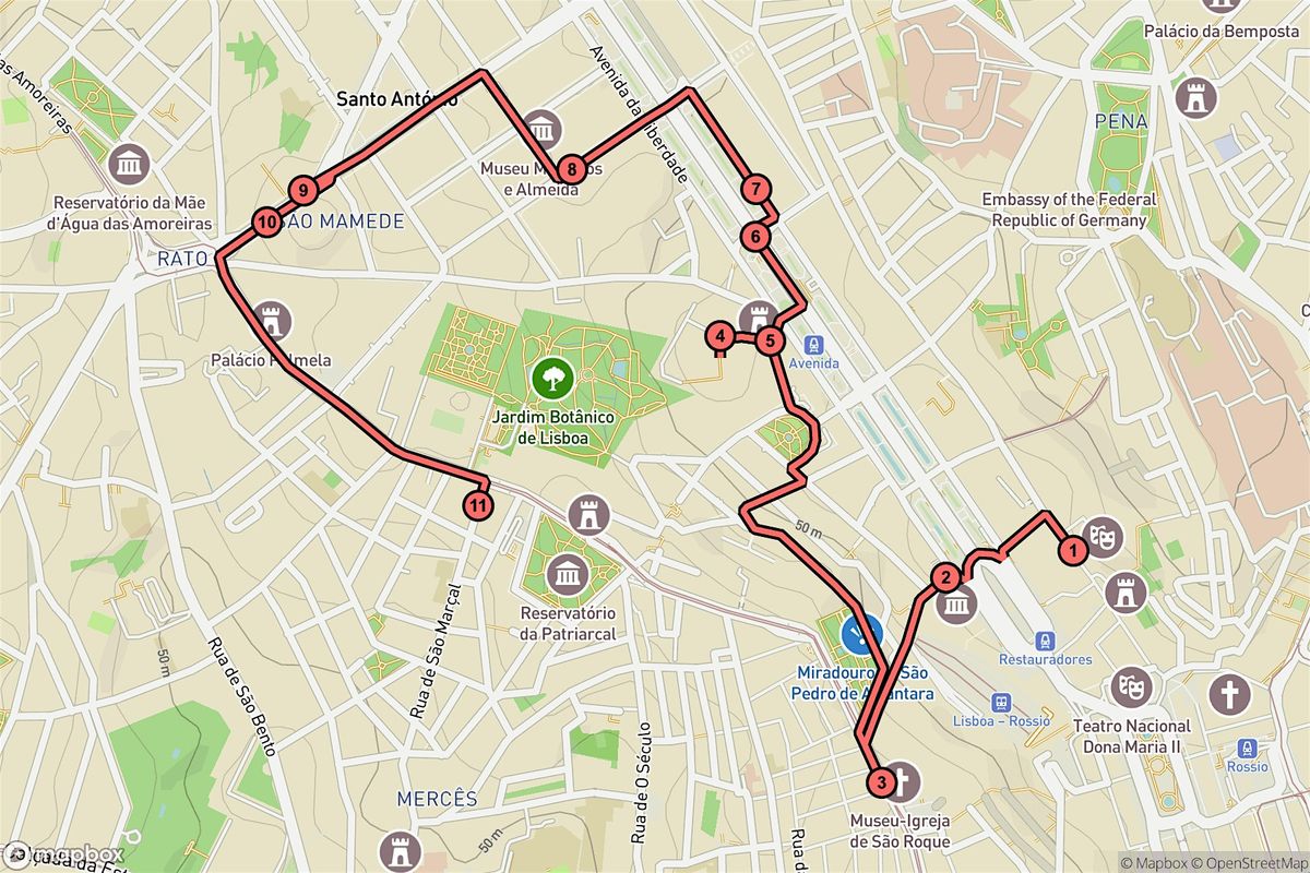 Lisbon Audio Tour: Funiculars, Faith, and Footlights on the Avenue