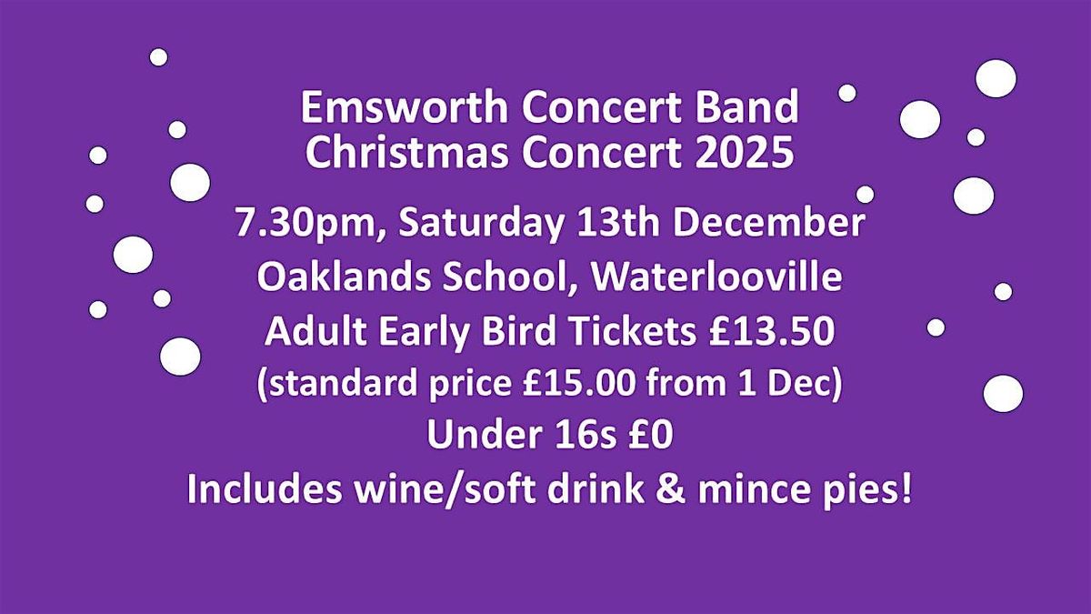 Emsworth Concert Band's Christmas Concert 2025