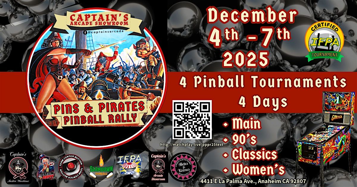 Pins & Pirates Pinball Rally 2025