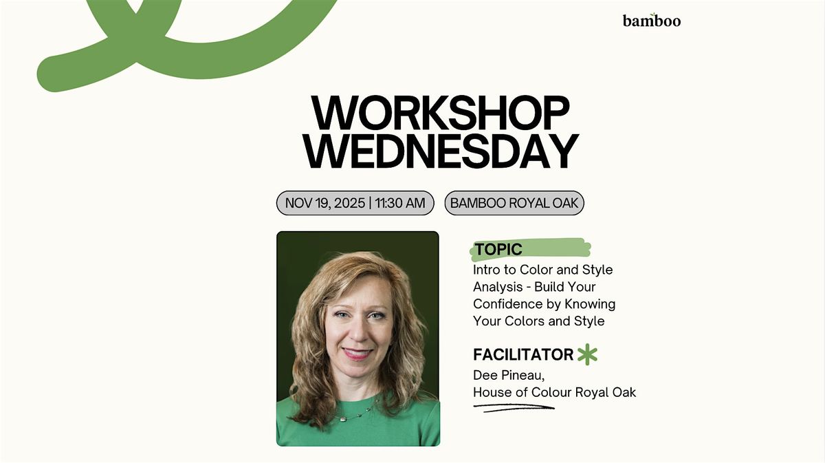 Workshop Wednesday: Introduction to Color and Style Analysis