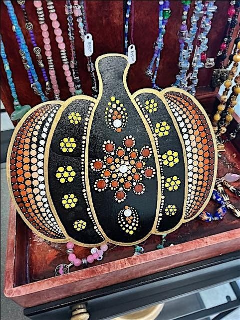 A Meditative Fall Afternoon with the Dot Mandala technique