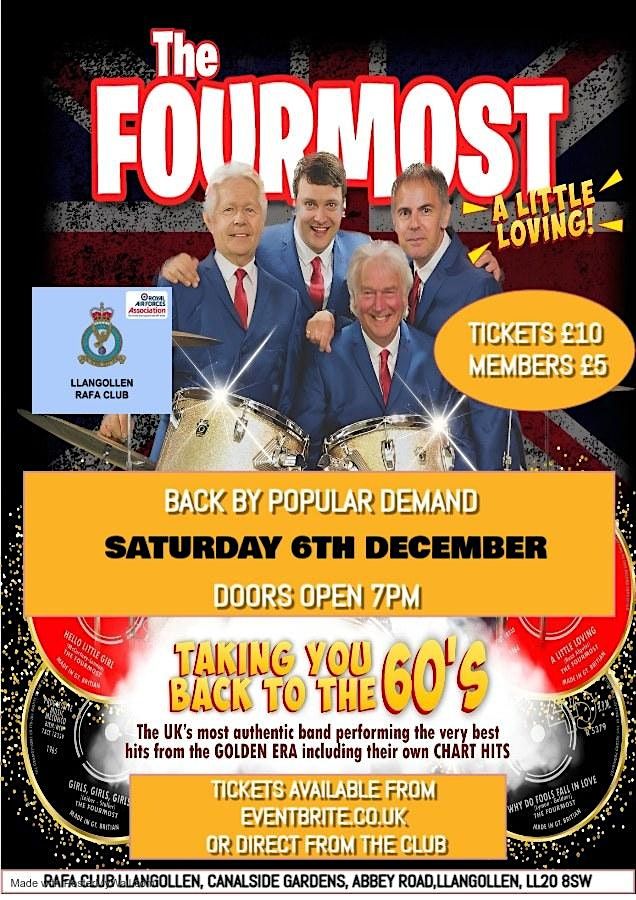 The Fourmost - Legendary Sixties Band !