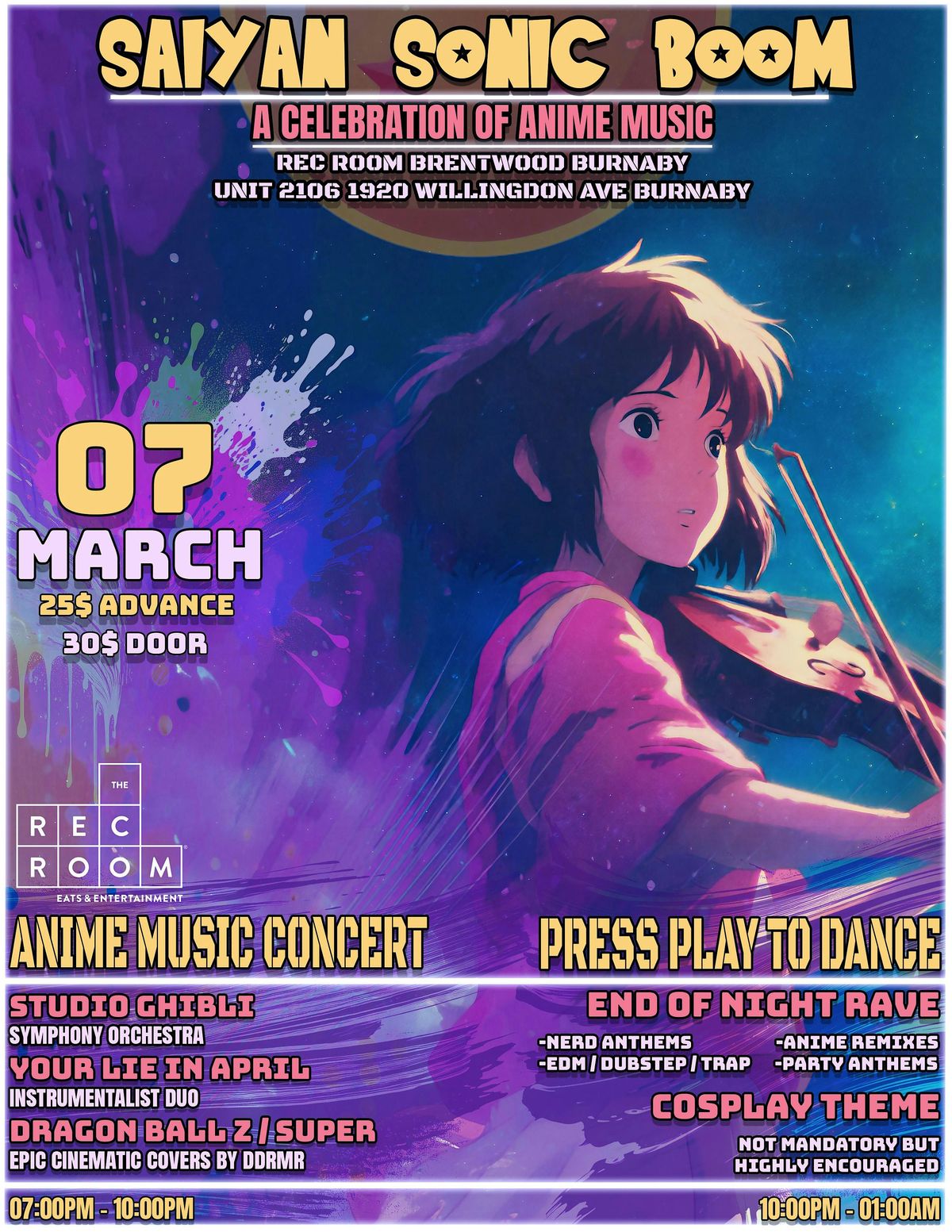 Saiyan Sonic Boom: A Celebration of Anime Music