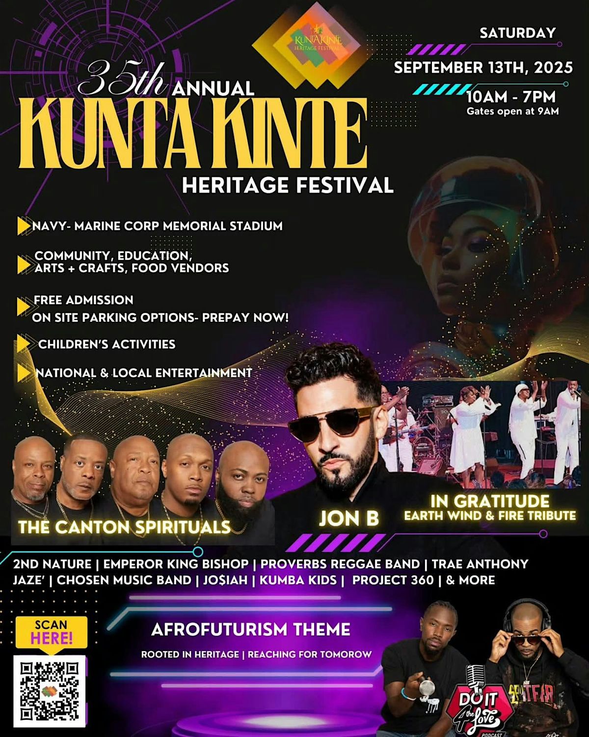 Proverbs Reggae Band Live at Kunta Kinte Festival