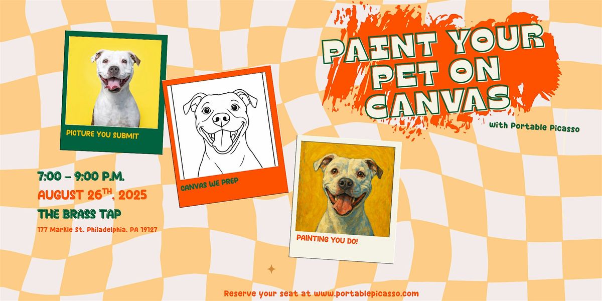 Paint Your Pet on Canvas - Paint & Sip