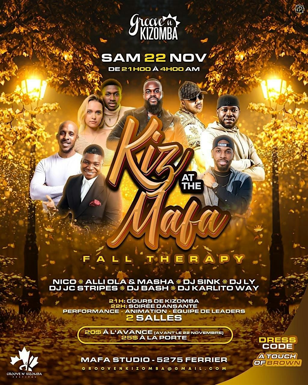 KIZ AT THE MAFA - FALL THERAPY - SAMEDI 22 NOVEMBRE 2025