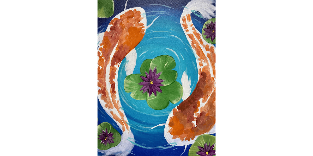 Koi Swimming Through Color - Paint and Sip in Orange County | Classpop!\u2122