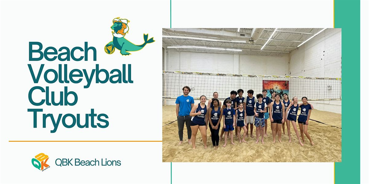 QBK Sports Beach Volleyball Youth Club Fall Tryouts