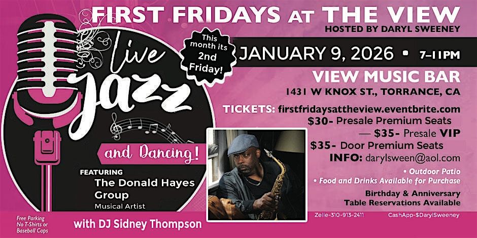 First Fridays at the View Featuring the Donald Hayes Group
