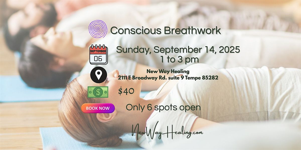Conscious Breathwork - Small Group - An inner adventure into you.