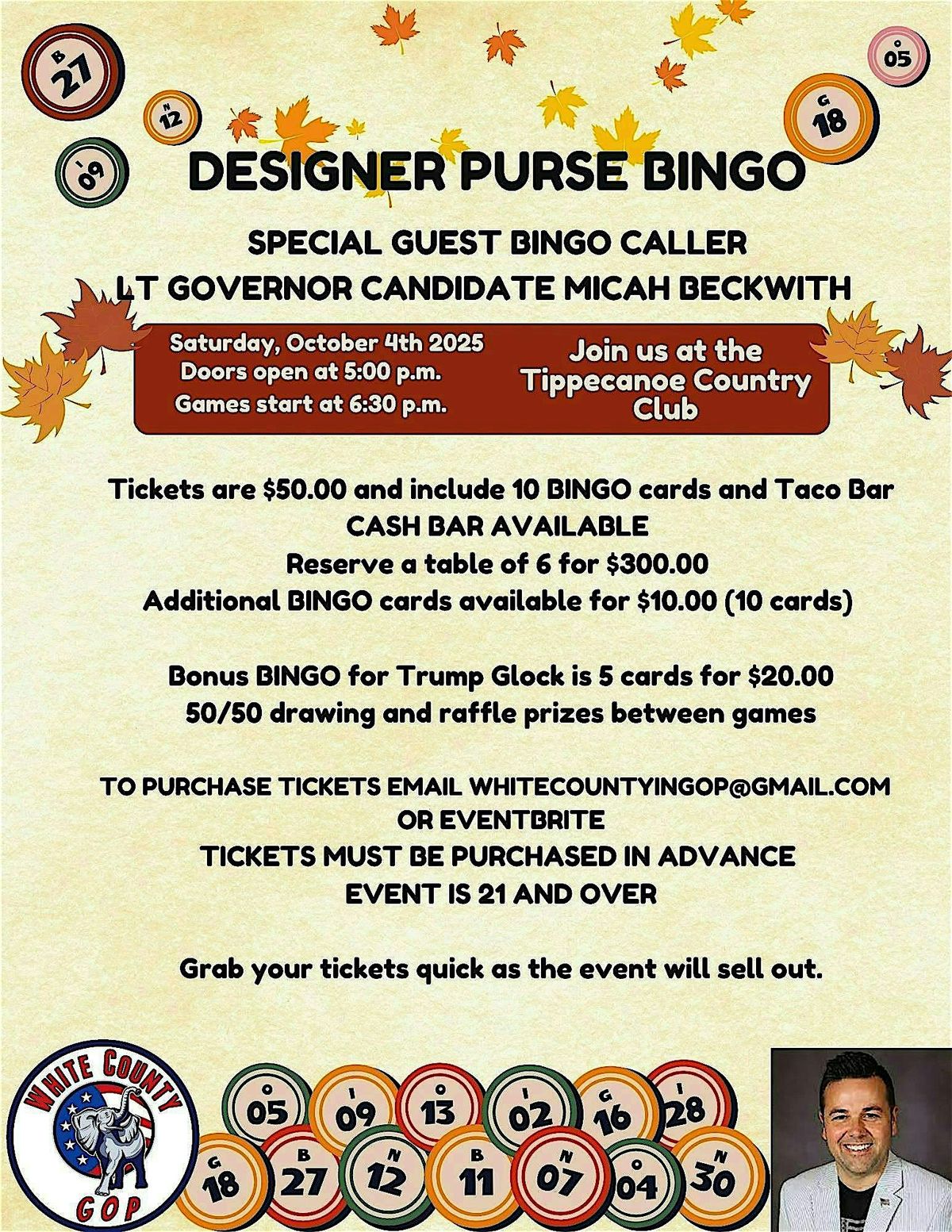 White County GOP Designer Purse Bingo