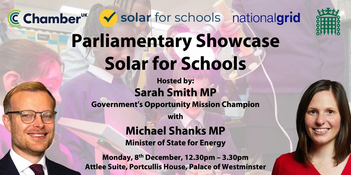 Solar for Schools Parliamentary Showcase
