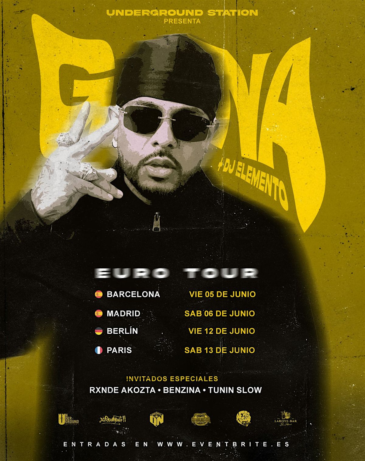 GONA + RANDX AKOZTA + BENZINA en MADRID