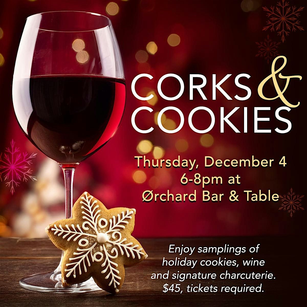 Holiday Cookies & Corks