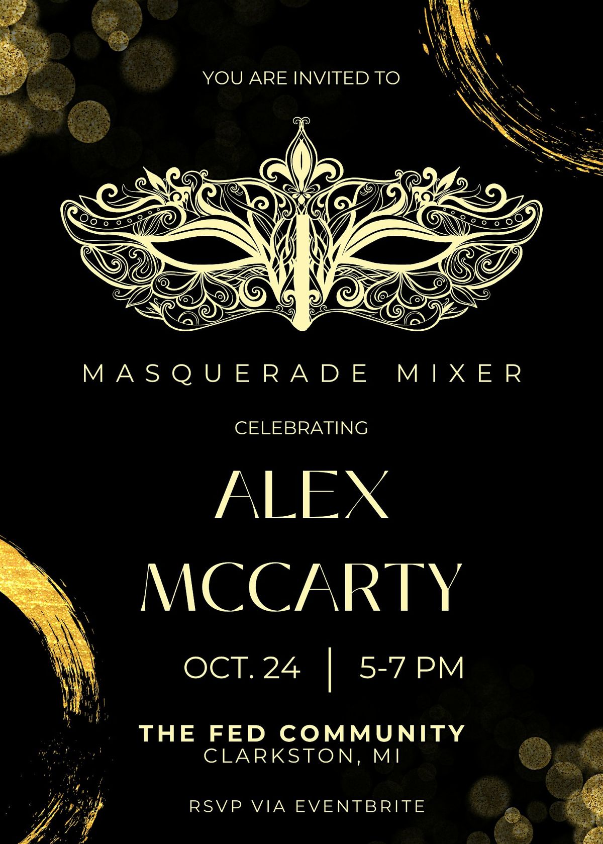 Masquerade Mixer - Alex McCarty ATL!
