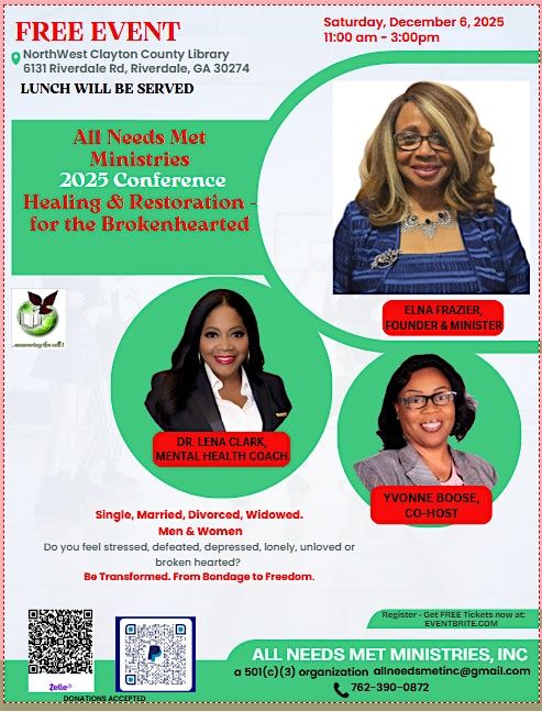 ALL NEEDS MET MINISTRIES CONFERENCE - Healing & Restoration