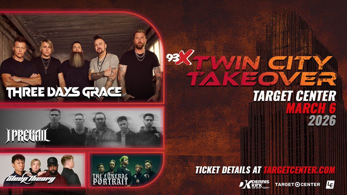 93X Twin City Takeover - Three Days Grace at Target Center