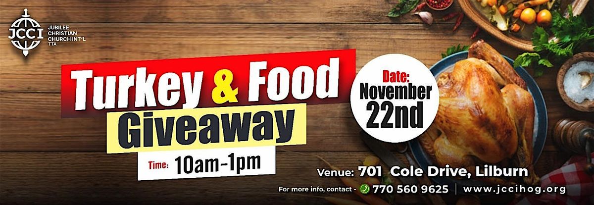 THANKSGIVING AT LILBURN - FREE TURKEY AND FOOD GIVE AWAY DRIVE -THRU