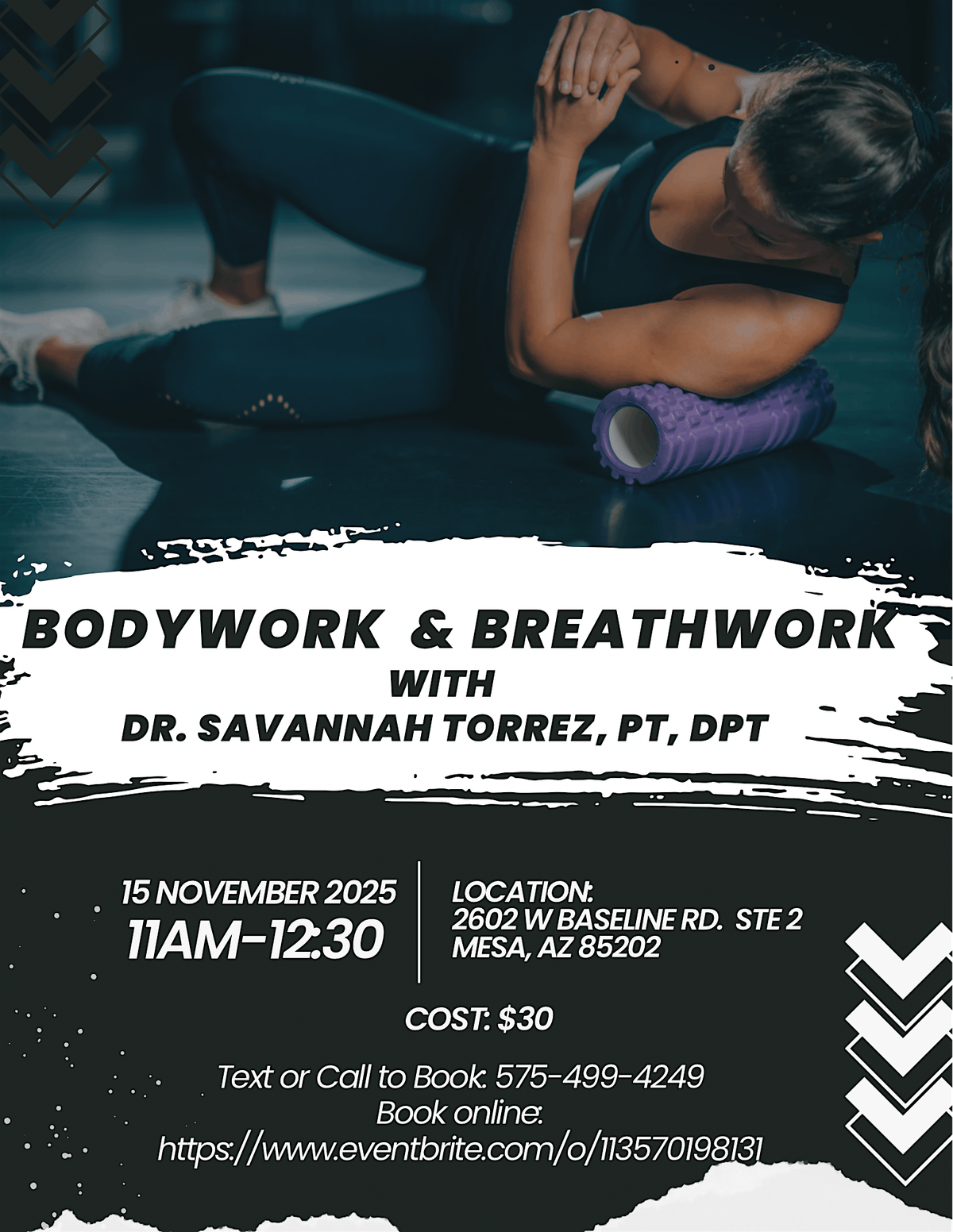 Bodywork & Breathwork (Full Body) with Dr. Savannah Torrez, PT, DPT