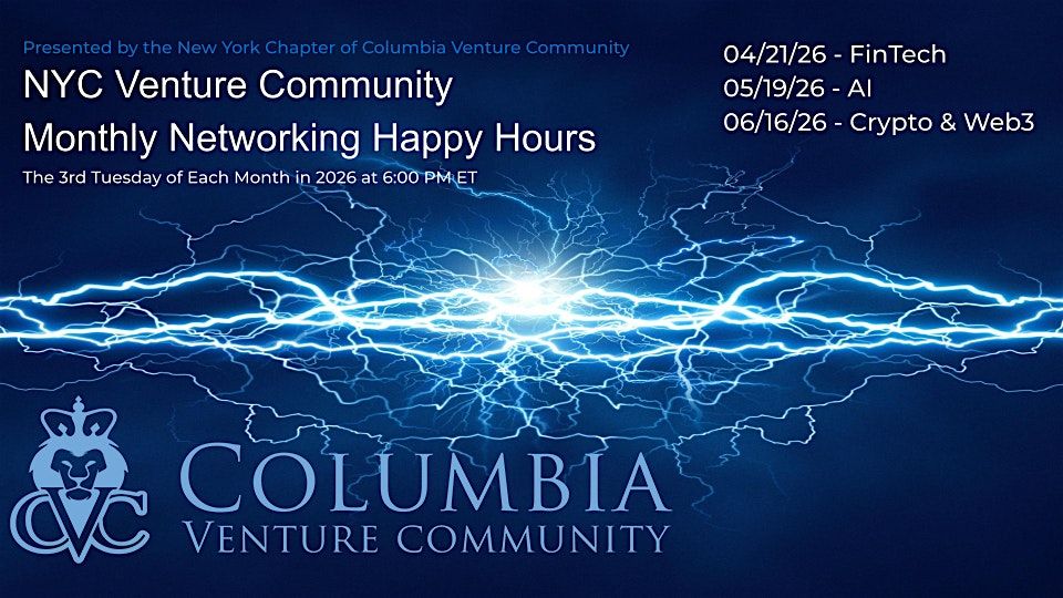 CVC Presents: 2026 NYC Venture Community Monthly Networking Happy Hours