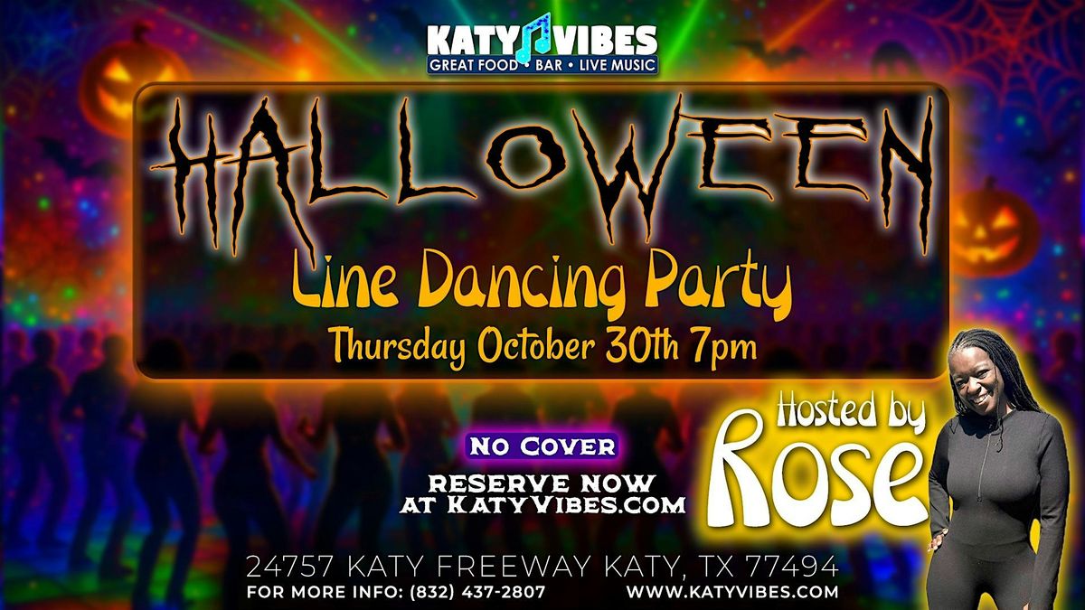 Halloween Line Dancing Party at Katy Vibes! \ufe0f