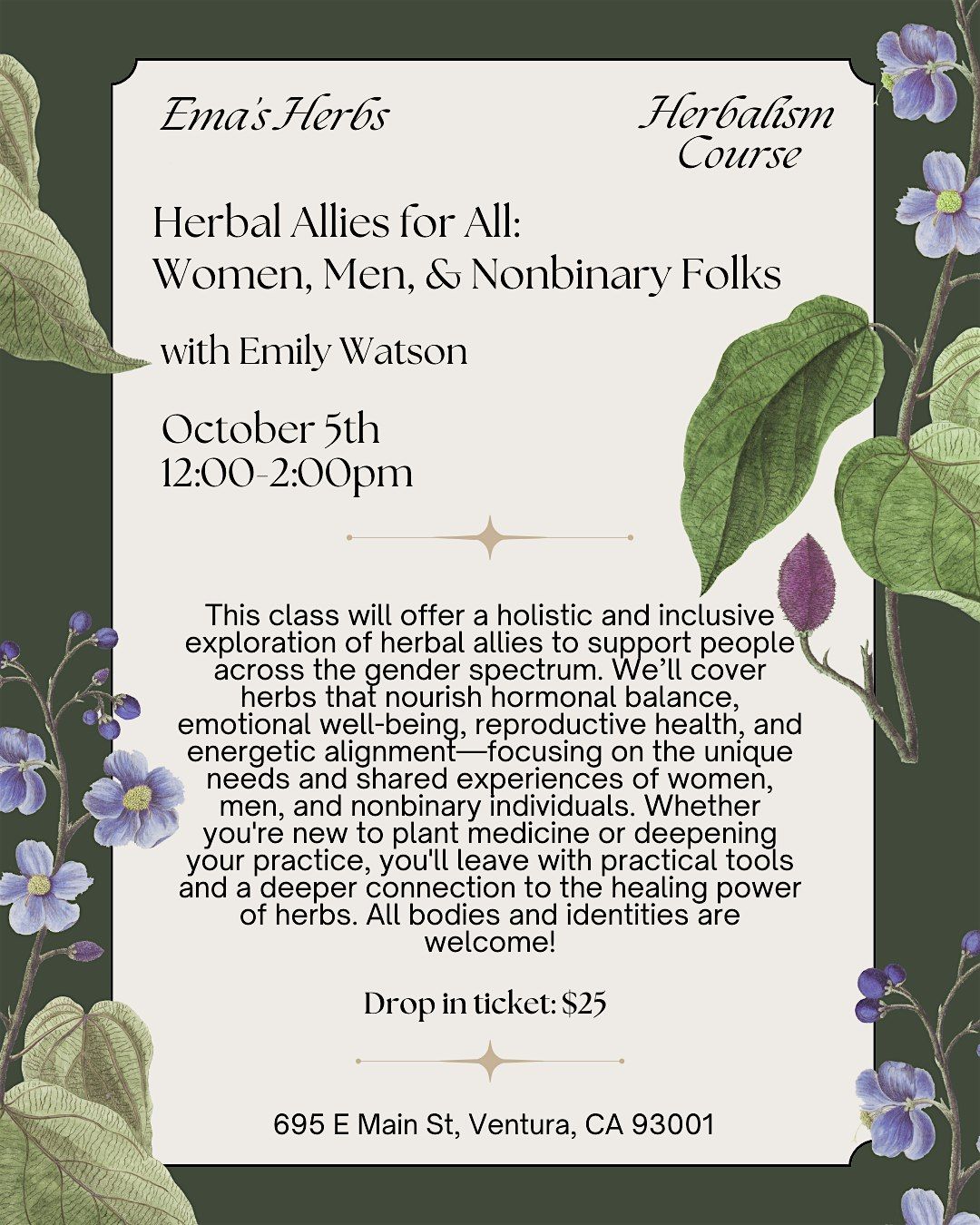 Herbal Allies for All: Women, Men, & Nonbinary Folks with Emily Watson