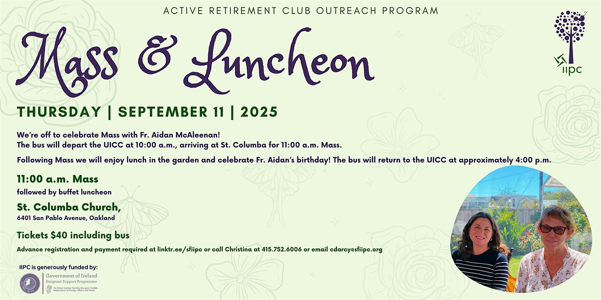 Active Retirement Mass and Luncheon | September 11, 2025