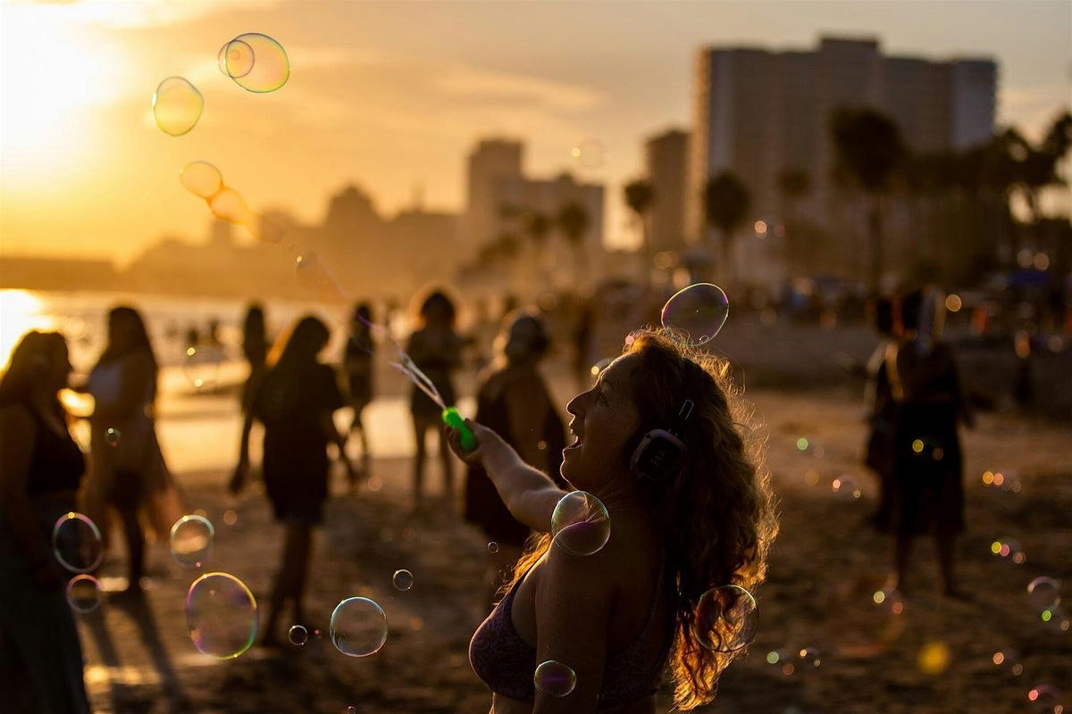 Sunset Silent Disco + Giant Bubbles at Gas Works Park