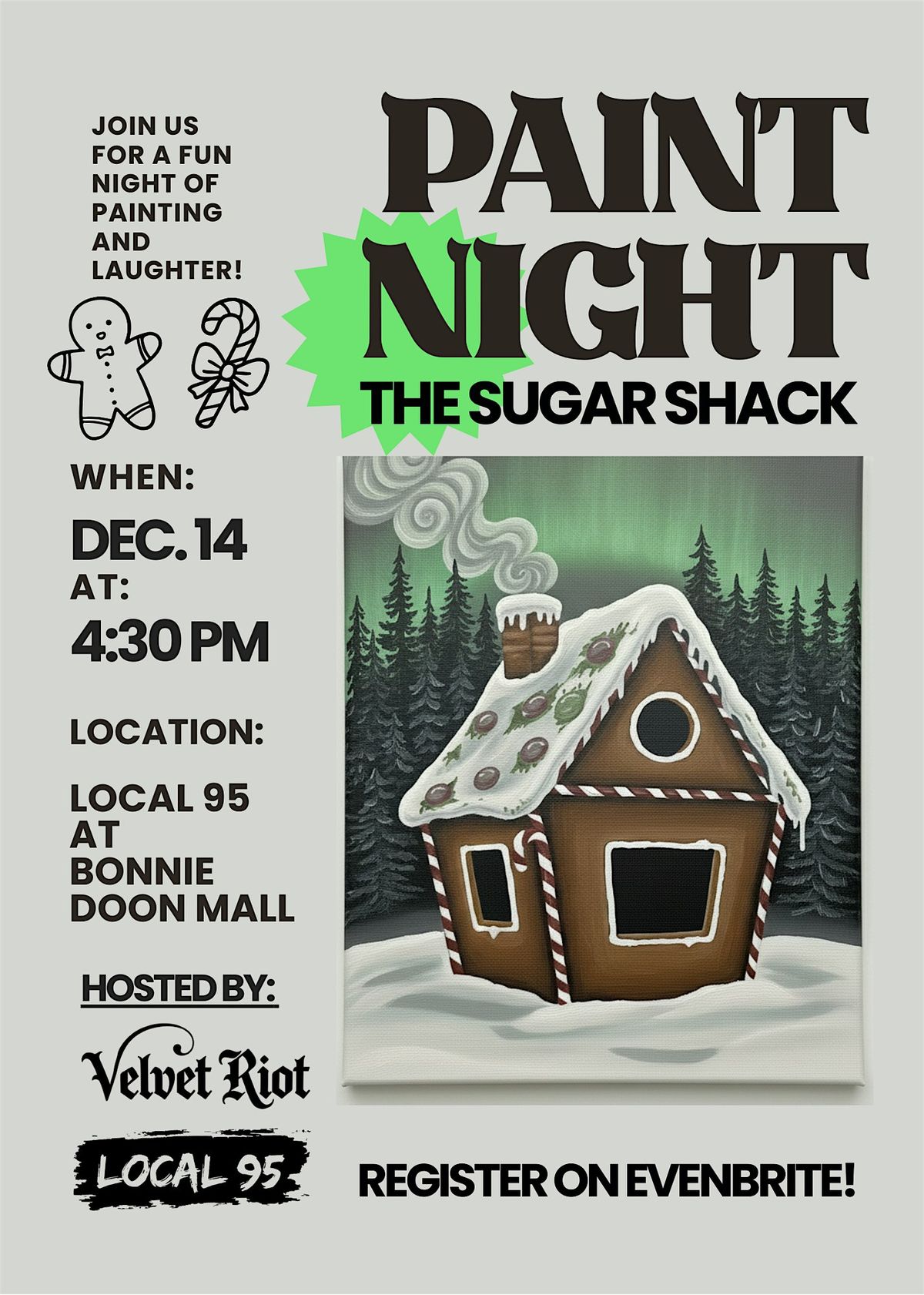 The Sugar Shack Paint Night At Local 95