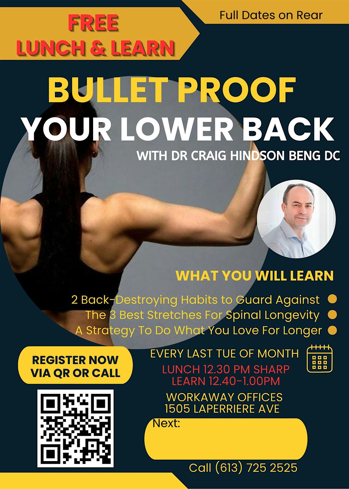 Bullet Proof your Lower Back - Free Lunch And Learn @Hive 4 Jun 26