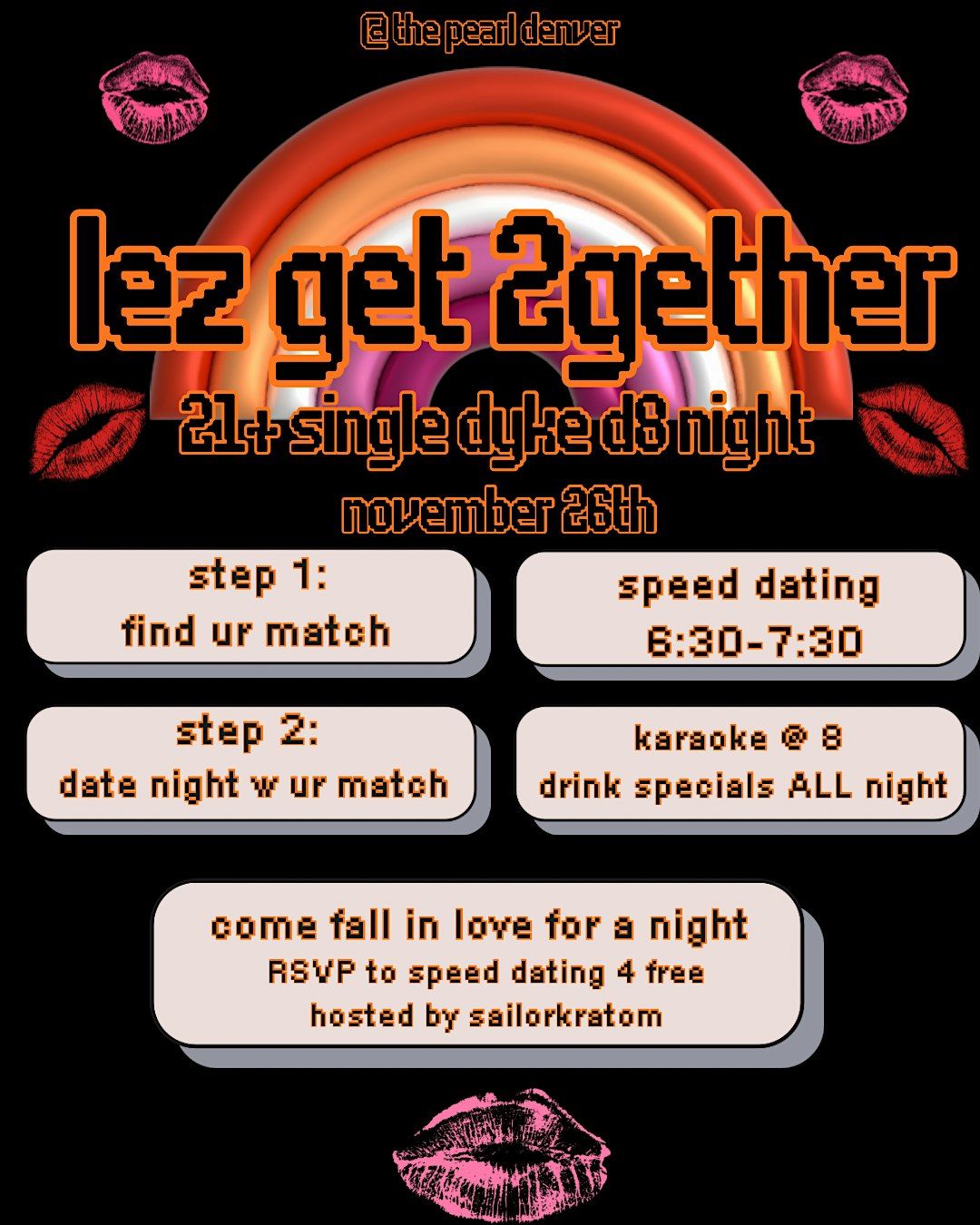 21+ Sapphic Speed Dating and Karaoke