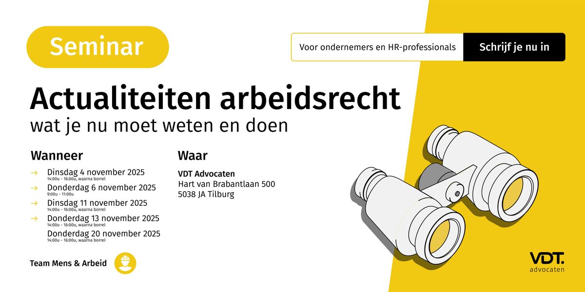 Seminar Actualiteiten Arbeidsrecht