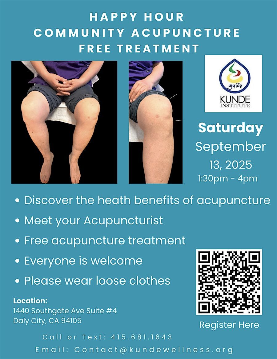 Happy Hour Free Acupuncture Treatment!