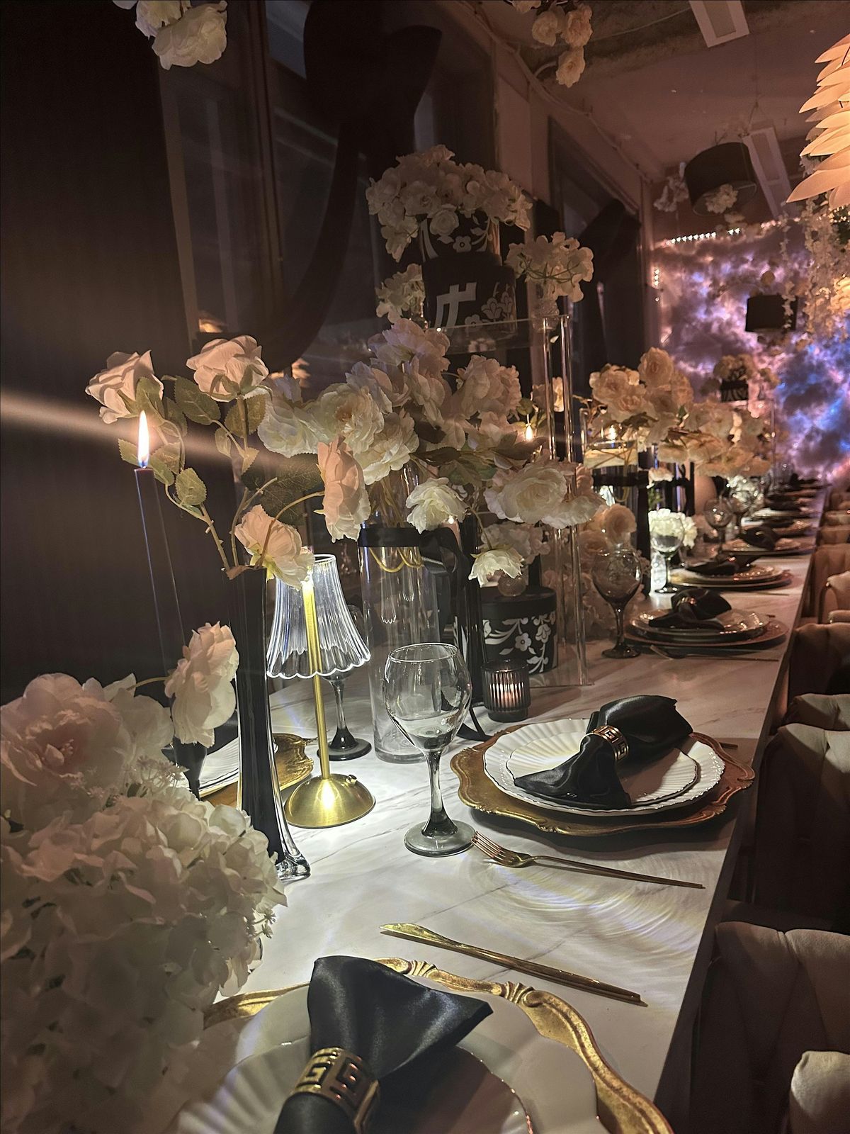 All black New years celebration